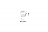 Светильник ДАУНЛАЙТ SMD IP44 24 Вт LE-СВО-16-025-7798-44Д