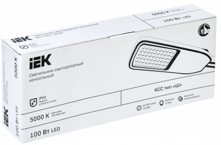 Светильник светодиодный ДКУ 1004-150Ш 5000К IP65 серый IEK – №2