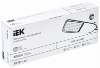 Светильник светодиодный ДКУ 1004-50Ш 5000К IP65 серый IEK