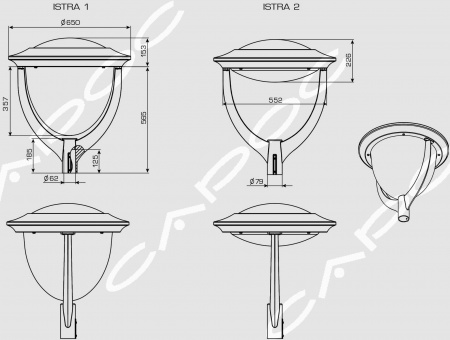 Уличный светодиодный светильник Истра ISTRA 1(2) 80 – №2