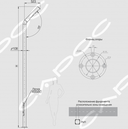 Светодиодная система уличного освещения Стик 108 STICK 108 50 М – №2