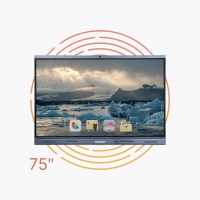 Интерактивная панель AnTouch ANTP-75-20icG2.1 75",  ANDROID 11, 8 Гб / 128 Гб, 4К, 1200:1, 400 лм, Type-С, Miracast, Dlna, AirPlay, WI-FI, камера 13 Мп, встроенный микрофонный массив