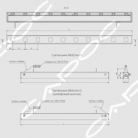 Светодиодный линейный фасадный светильник МидиЛайн MidiLine/1 RGBW 800