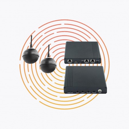 Интерактивный аудиокомплект Antouch APS-J0502Q из 2х сферических микрофонов и аудиопроцессора – №1