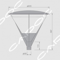 Светильник уличный светодиодный Мартини LED MAR LED SM